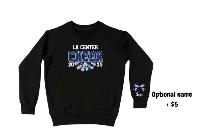 Adult LC Cheer Black Crew
