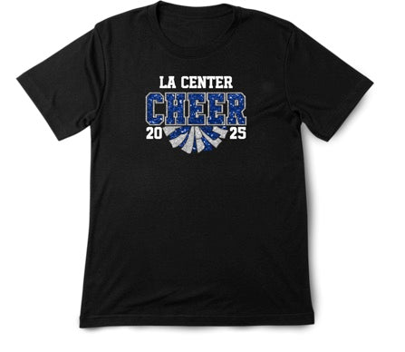 Adult LC Cheer black T shirt