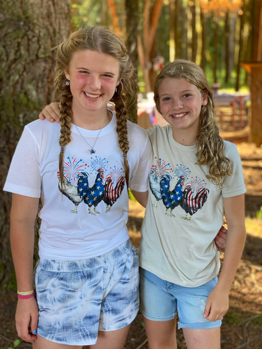 American Chickens Graphic Tee