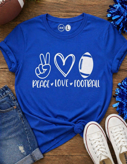 Peace Love Football Shirt