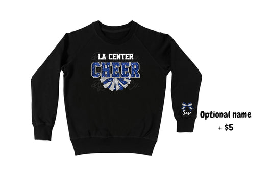 Adult LC Cheer Black Crew