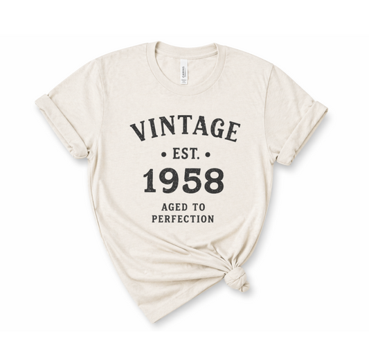 Aged to Perfection Birthday Tee